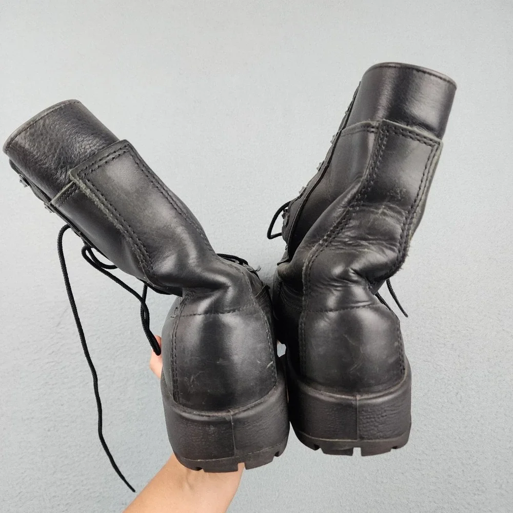 Belleville 360ST Boots Mens Size 9 M Black Leather Steel Toe Vibram Combat Work